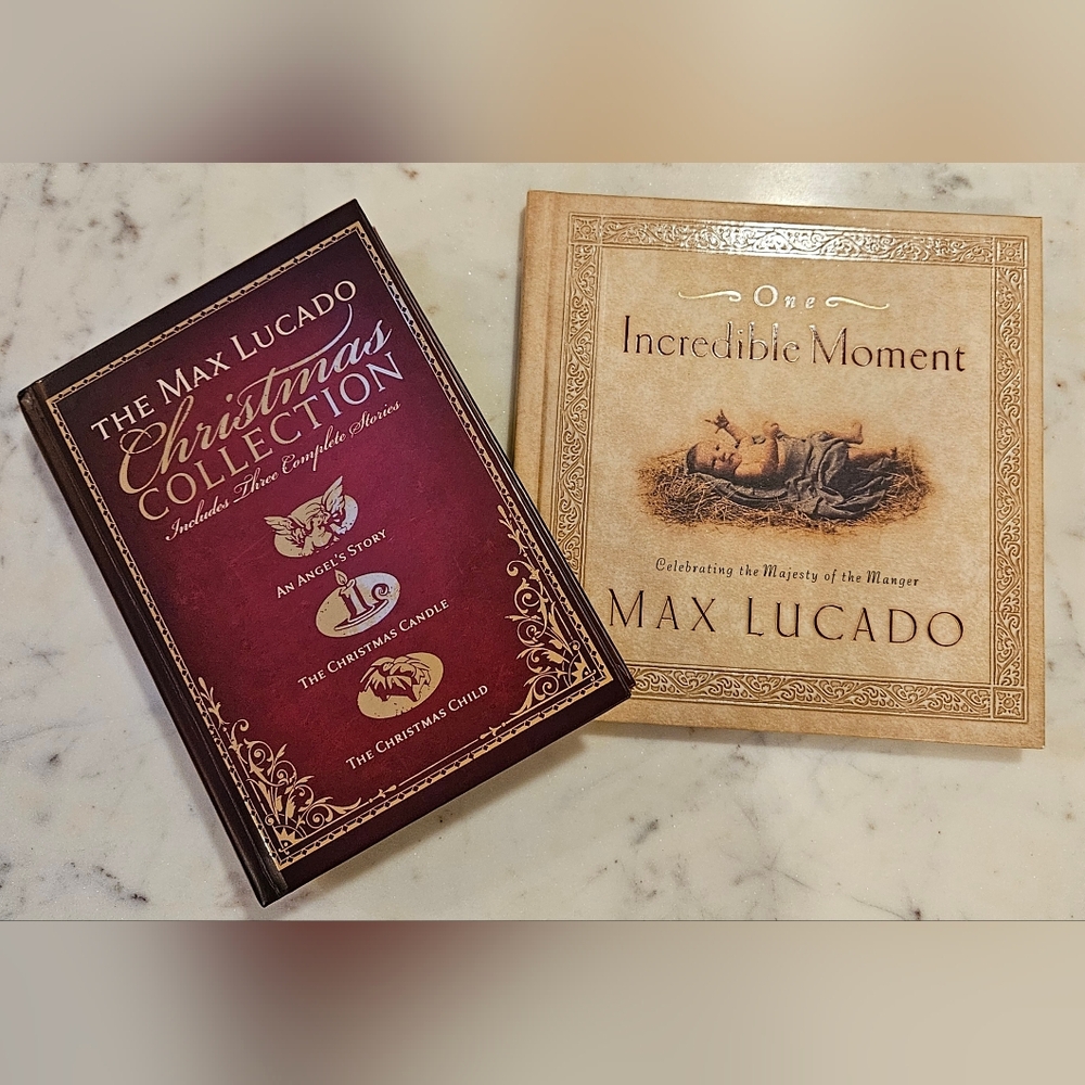 Max Lucado Christmas Collection and  One Incredible Moment Hardcover  2 Books
